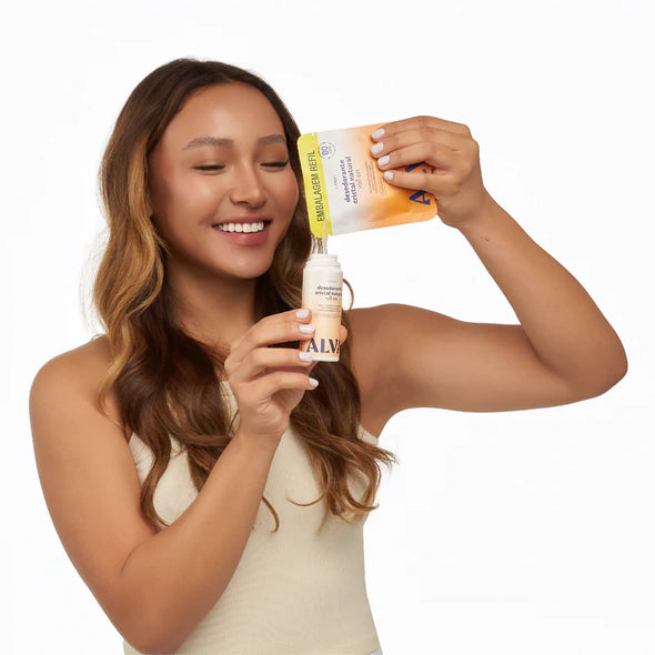Kit Desodorante e Refil Roll On Cristal Natural Citrus - Alva