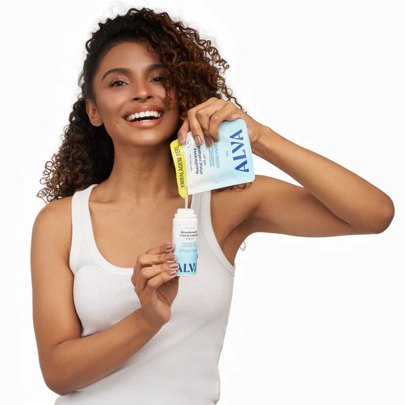 Refil Desodorante Roll On Cristal Natural Sem Perfume - Alva