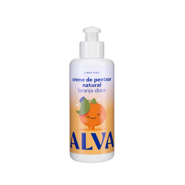 Creme de Pentear Natural Infantil Laranja Doce e Baunilha - Alva