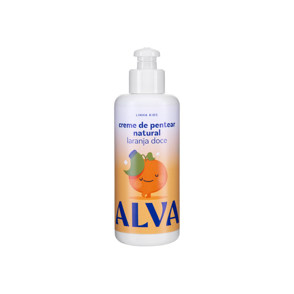 Kit Capilar Natural Infantil Laranja Doce e Baunilha Linha Kids - Alva