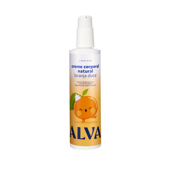 Creme Corporal Natural Infantil Laranja Doce e Baunilha - Alva