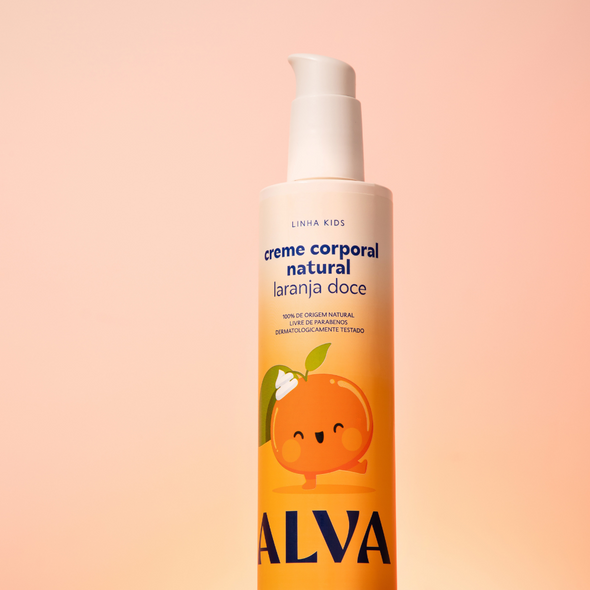 Creme Corporal Natural Infantil Laranja Doce e Baunilha - Alva