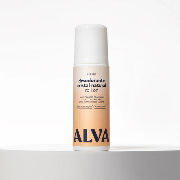 Kit Desodorante e Refil Roll On Cristal Natural Citrus - Alva