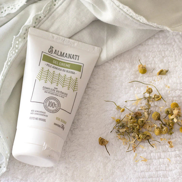 Gel Creme Facial Natural (Pele Oleosa e Acneica) - Almanati