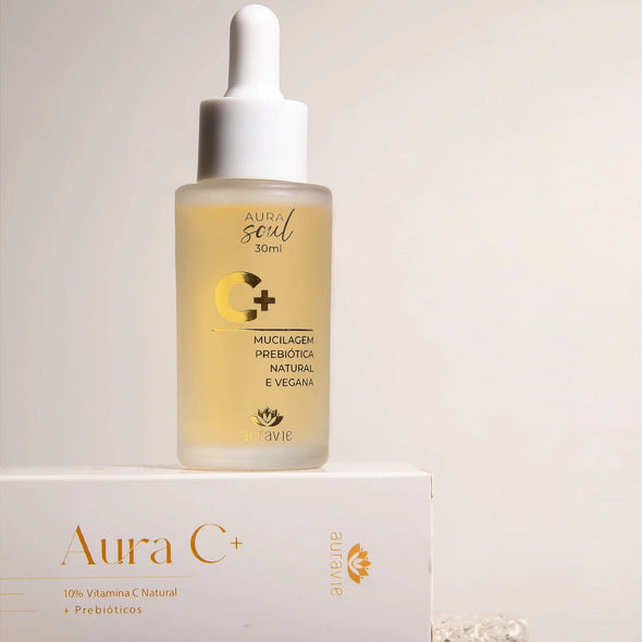 Sérum Facial Natural Solução de Vitamina C 10% - Auravie