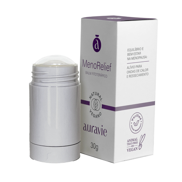 Balm Fitoterápico para sintomas de Menopausa e TPM Menorelief - Auravie