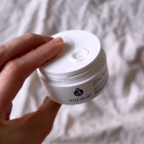 Creme Facial Noturno com Silício e Peptídeos Silic Age - Auravie