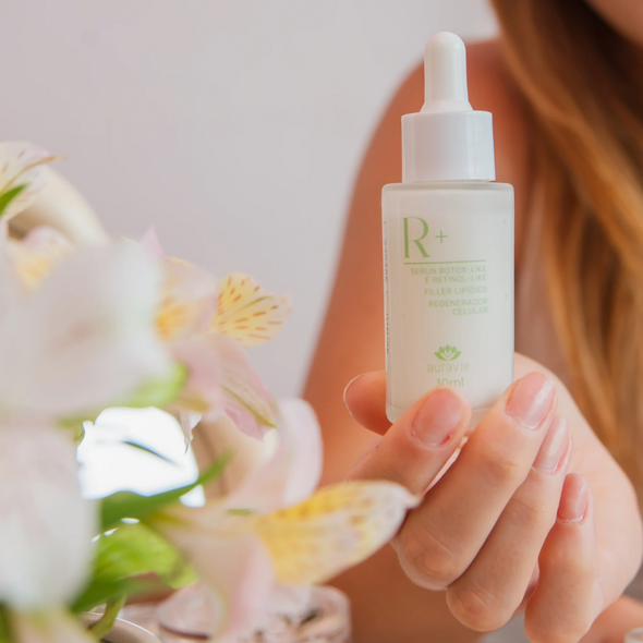 Sérum Facial Natural R+ com Peptídeos Retinol-Like - Auravie