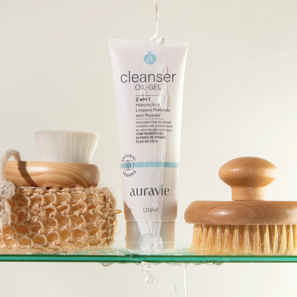 Cleanser Óleo Gel de Limpeza Facial Demaquilante Natural - Auravie