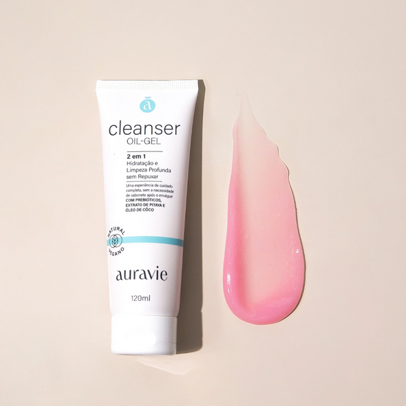 Cleanser Óleo Gel de Limpeza Facial Demaquilante Natural - Auravie