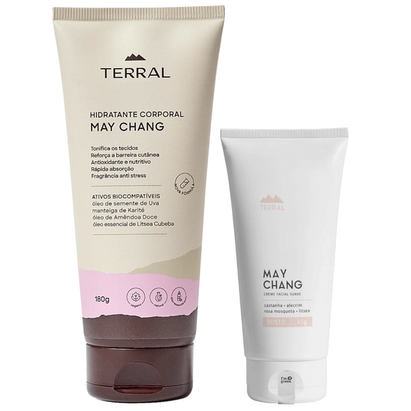 Hidratante Corporal + Hidratante Facial de May Chang (Combo Pele Oleosa)