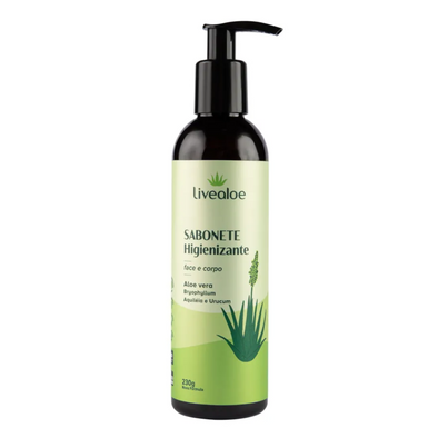 Sabonete Higienizante Aloe Vera (Rosto e Corpo) - Livealoe