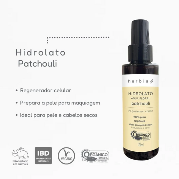 Hidrolato de Patchouli Orgânico - Herbia