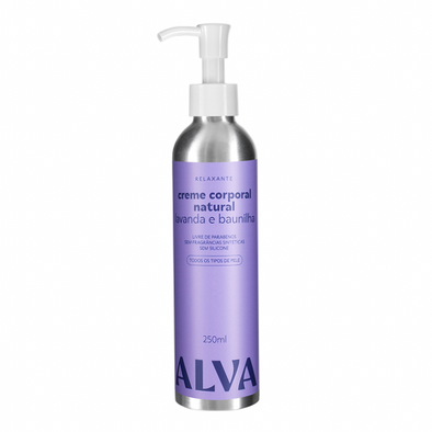 Creme Hidratante Corporal Natural Lavanda e Baunilha - Alva