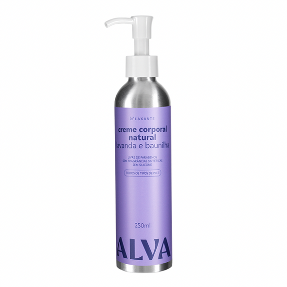 Creme Hidratante Corporal Natural Lavanda e Baunilha - Alva
