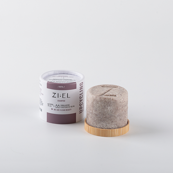 Kit Shampoo em barra para Todos os Tipos de Cabelo com Case de Bambu - Ziel