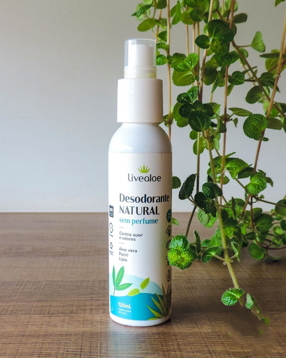 Desodorante Natural Sem Perfume Spray - Livealoe