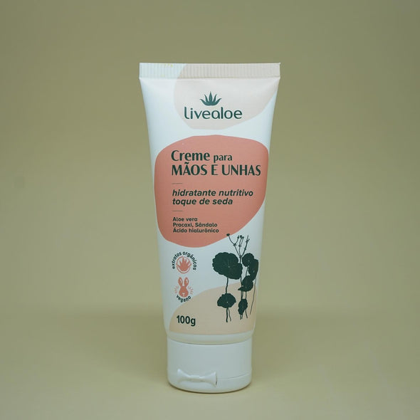 Creme para Mãos e Unhas Aloe Vera - Livealoe