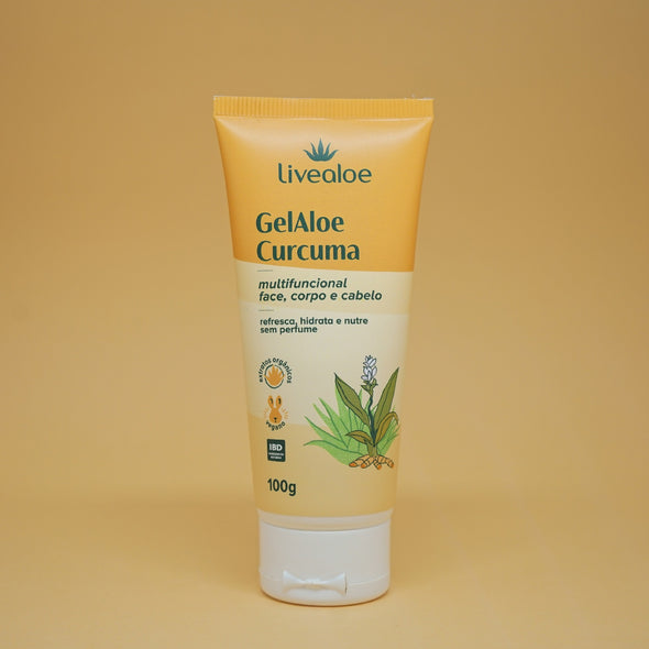 Gel Aloe Cúrcuma Multifuncional (Rosto, Corpo e Cabelo) - Livealoe