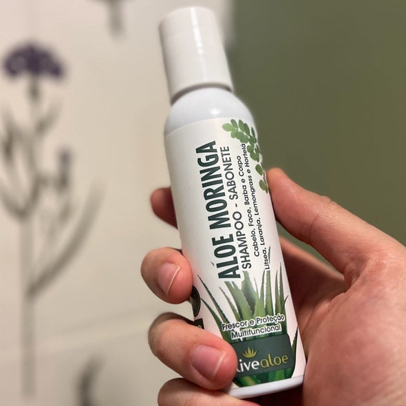 Shampoo e Sabonete Natural Multifuncional Aloe Moringa - Livealoe