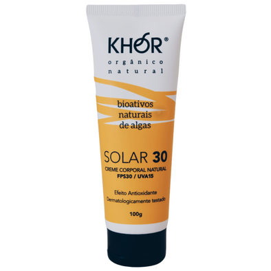 Protetor Solar Natural FPS 30 100g - Khor