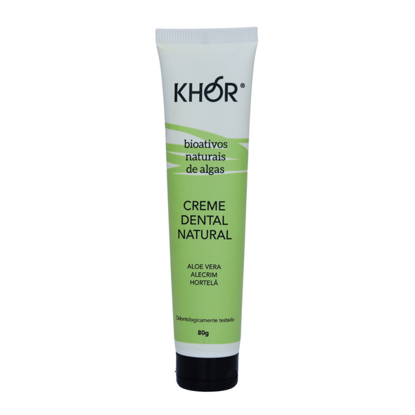 Creme Dental Natural Aloe Vera, Alecrim e Hortelã - Khor