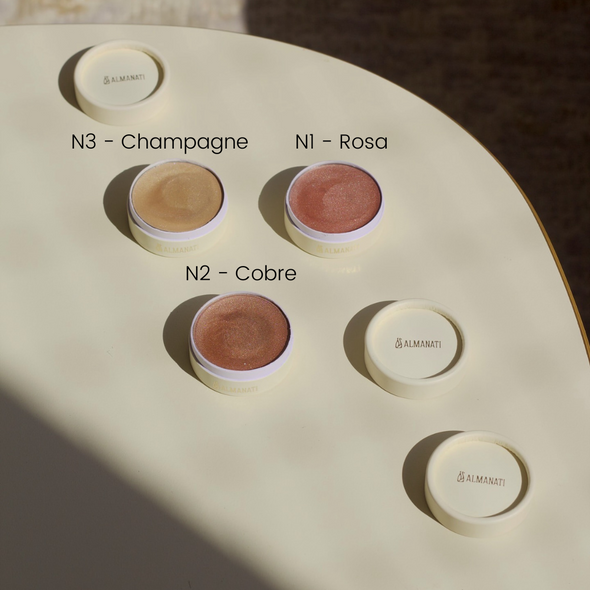 Iluminador Natural Vegano Cremoso N3 Champagne - Almanati