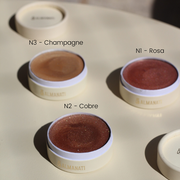 Iluminador Natural Vegano Cremoso N3 Champagne - Almanati