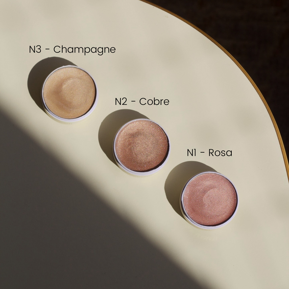 Iluminador Natural Vegano Cremoso N3 Champagne - Almanati