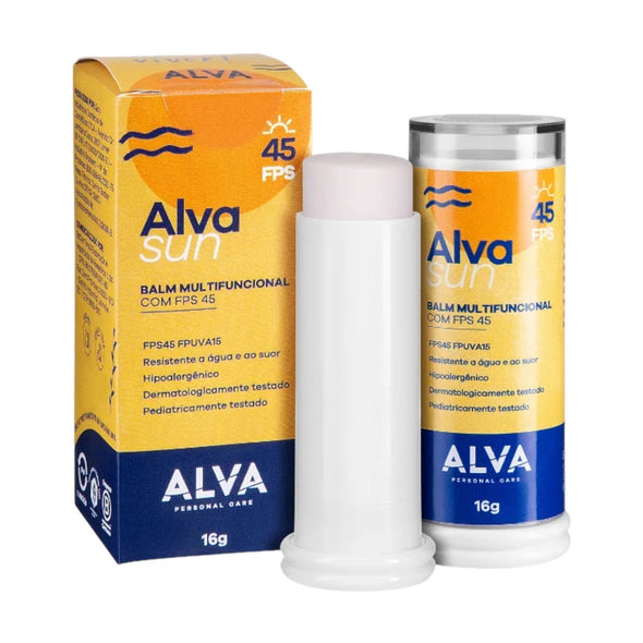 Balm Multifuncional Natural Vegano com FPS 45 Alva Sun - Alva