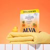 Kit Desodorante e Refil Infantil Roll On Cristal Natural Laranja Doce e Baunilha - Alva
