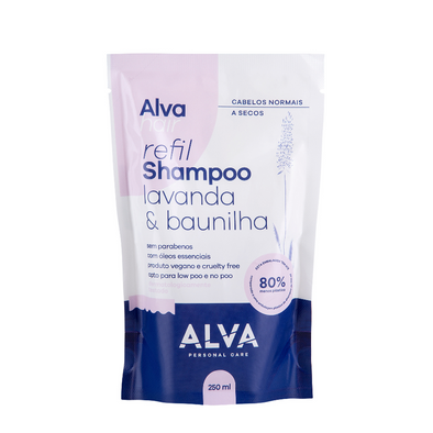 Refil Shampoo Lavanda e Baunilha (Cabelos Normais a Secos) - Alva