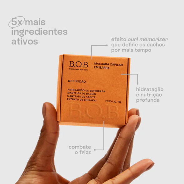Máscara Capilar em Barra Definição - B.O.B