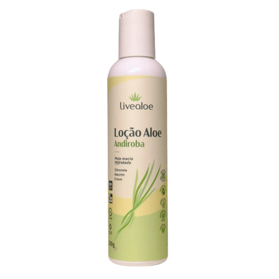 Loção Natural Aloe Andiroba - Livealoe