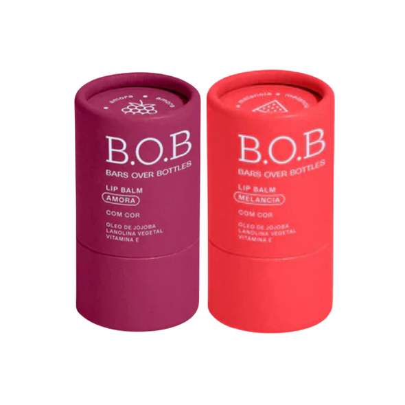 Dupla Hidratante Labial Amora e Melancia - B.O.B