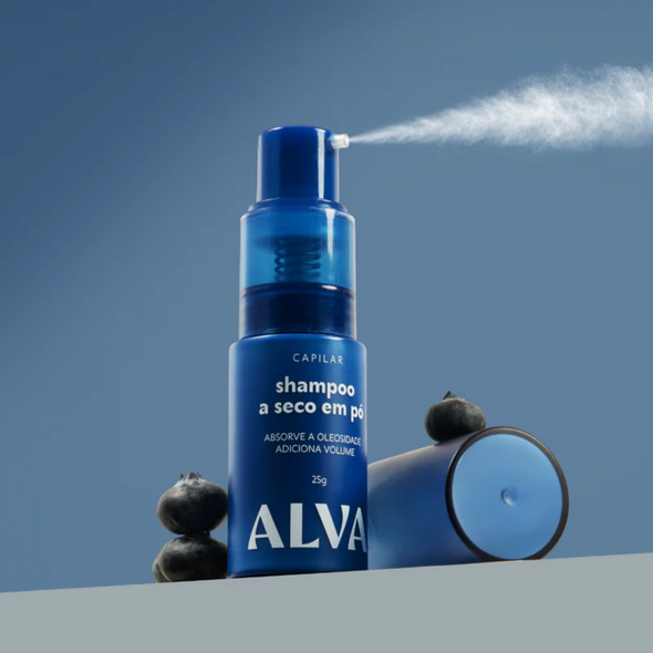 Shampoo a Seco em Pó Natural - Alva