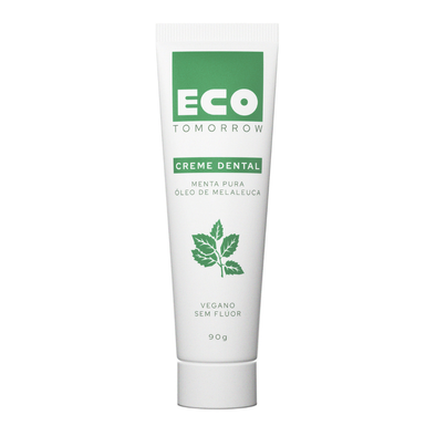 Creme Dental Menta Pura e Melaleuca - Eco Tomorrow