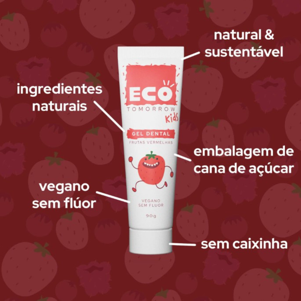 Gel Dental Frutas Vermelhas Kids (Infantil) - Eco Tomorrow