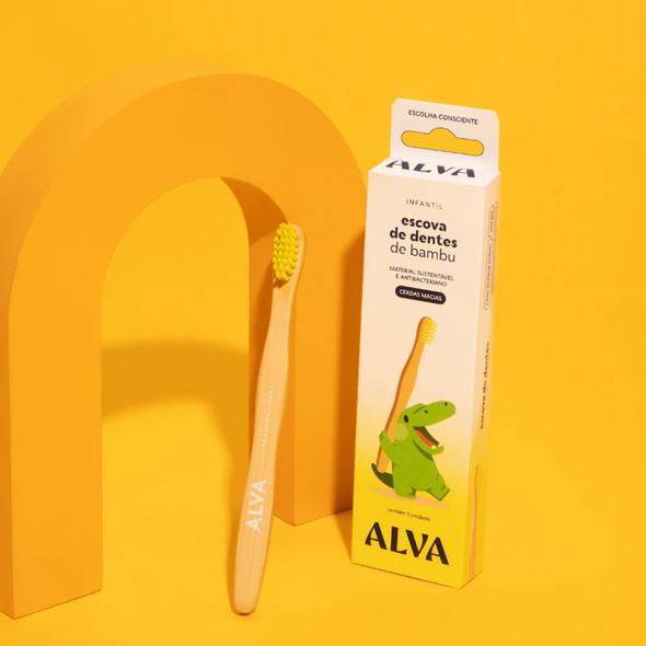 Escova Dental de Bambu Infantil - Alva