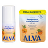 Kit Desodorante e Refil Infantil Roll On Cristal Natural Laranja Doce e Baunilha - Alva