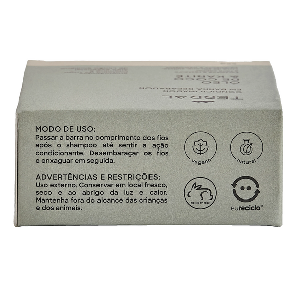 Kit Shampoo e Condicionador em Barra Cabelos Secos e Ressecados - Terral Natural