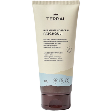 Hidratante Natural Corporal de Patchouli Dark & Chia - Terral Natural