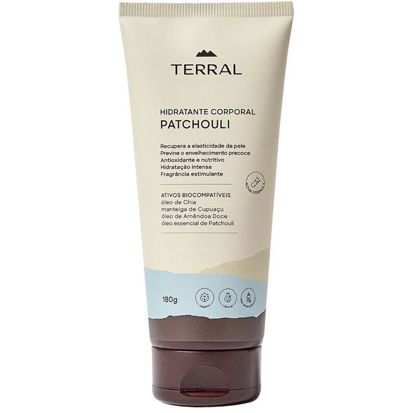 Hidratante Natural Corporal de Patchouli Dark & Chia - Terral Natural