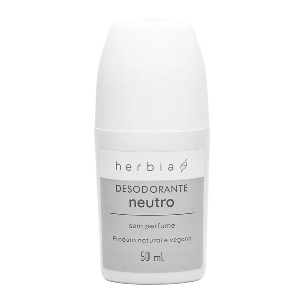Desodorante Natural Roll-On Neutro (Sem Aroma) - Herbia