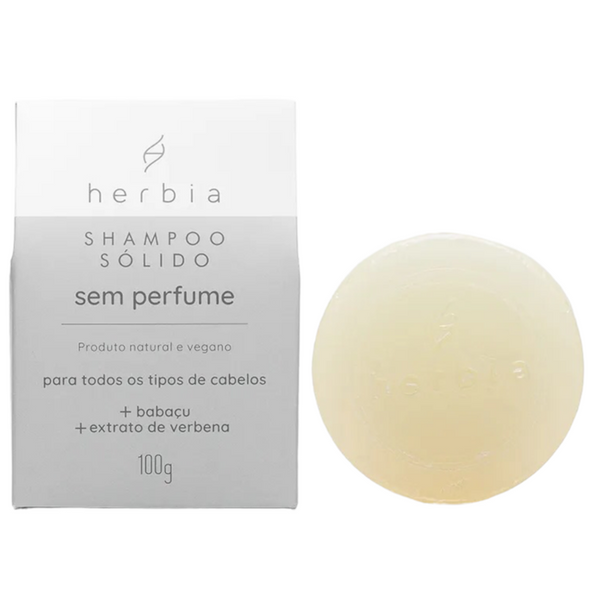Shampoo Natural Sólido Neutro (Sem Aroma) - Herbia
