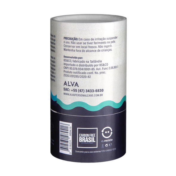 Desodorante Stick Cristal Natural 120g (Embalagem em Papel) - Alva