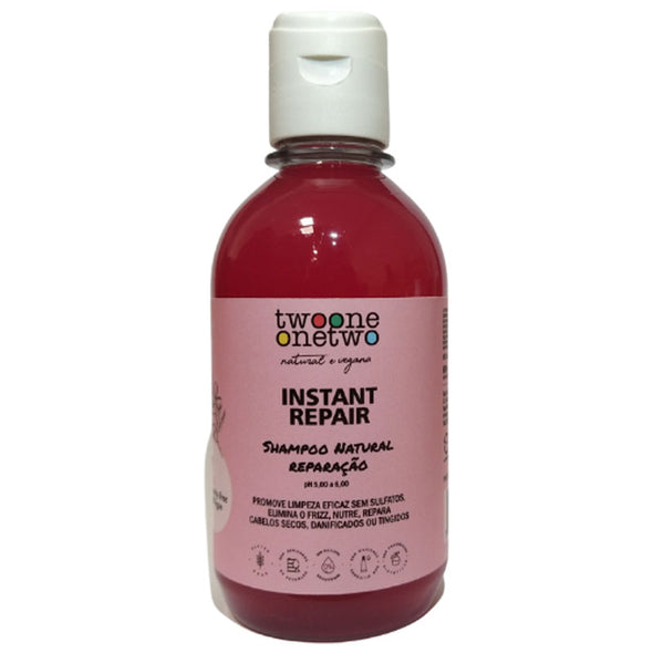 Twoone Onetwo Shampoo Natural Vegano Reparação Instant Repair 