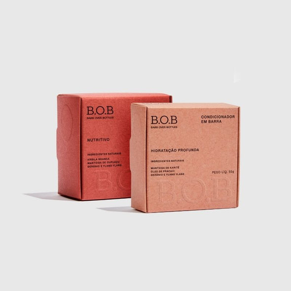 Kit Shampoo Nutritivo e Condicionador Hidratação Profunda (Ressecados) - B.O.B