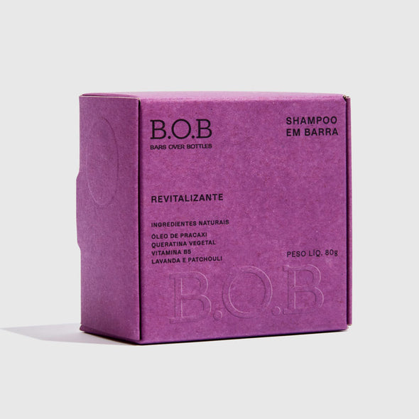 B.O.B. Shampoo Sólido Revitalizante Vegan Natural
