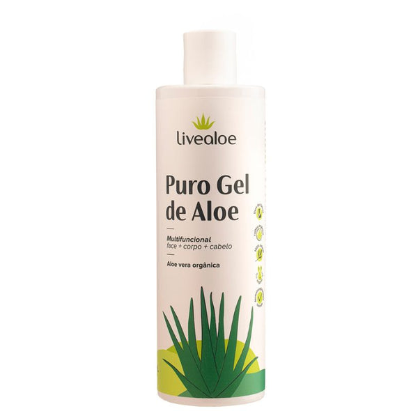 Puro Gel de Aloe Natural Multifuncional (Face, Corpo e Cabelo) - Livealoe